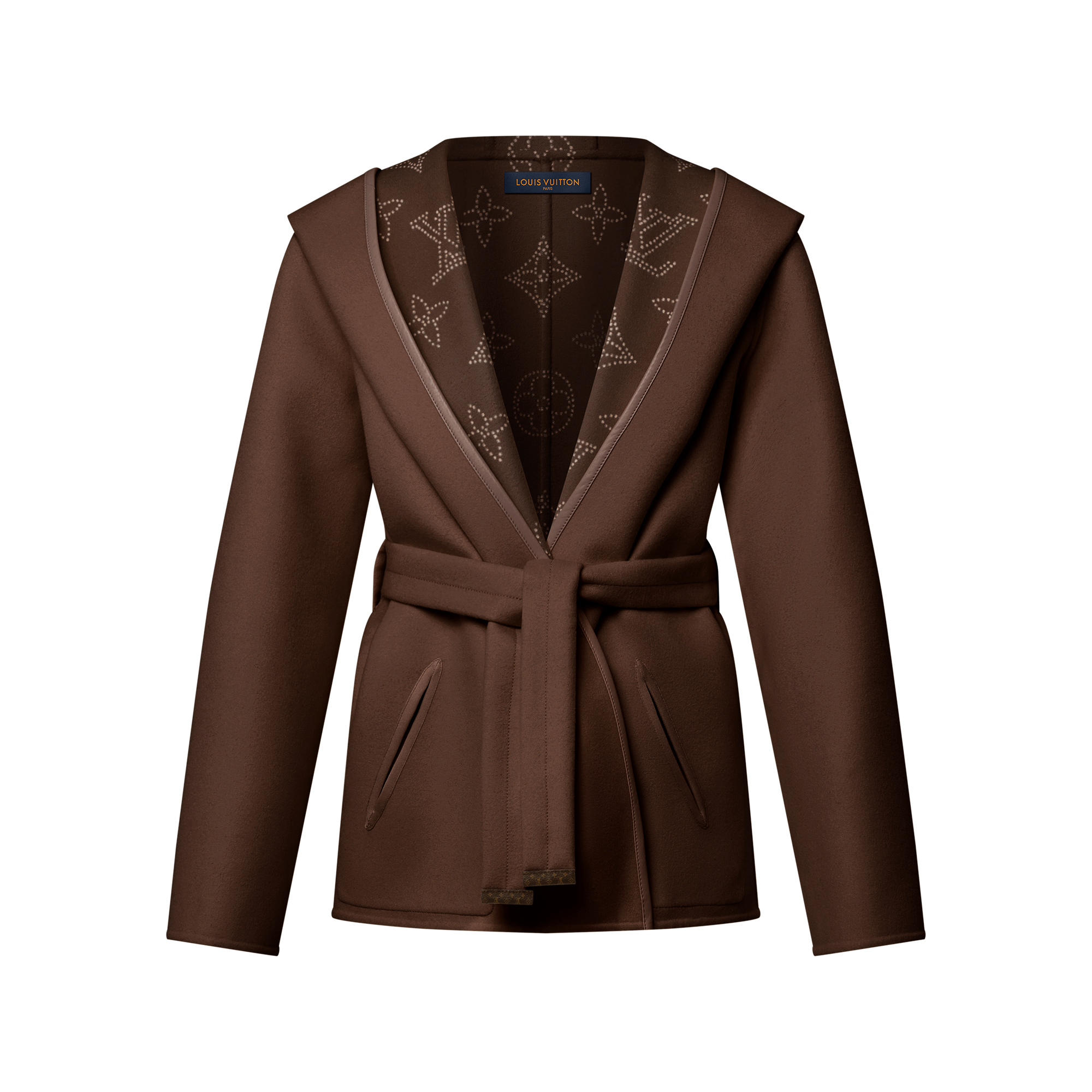 Reversible Short Hooded Wrap Coat - Ready-to-Wear | LOUIS VUITTON